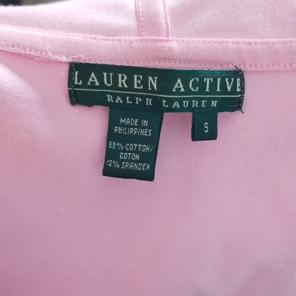 LAUREN ACTIVE Ralph Lauren s Pink Zip up Hoodie - Picture 8 of 8